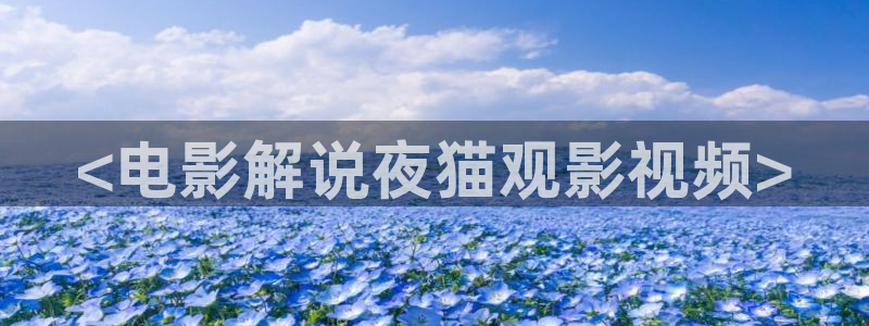 奇优影院短剧：<电影解说夜猫观影视频>